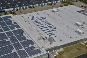 Boston Scientific roof logo project